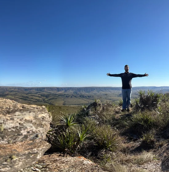 No mirante da Serra da Canastra